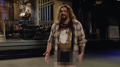 Jason Momoa Gets Naked (Again) to Promote SNL Appearance